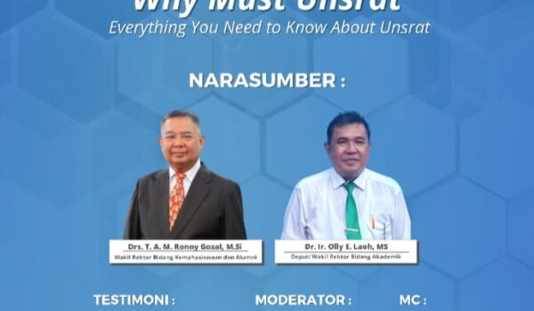 Ikatan Nyong Noni Unsrat Gelar Webinar Nasional Bertajuk “Why Not Unsrat?”