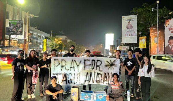 Topang Korban Erupsi Gunung Ruang, Depot Seni Bersama KMK FISIP UNSRAT Gelar Penggalangan Dana