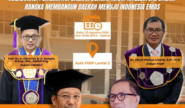 Bahas Kemitraan Pemerintah dan Kampus, FISIP Unsrat Gelar Seminar Nasional